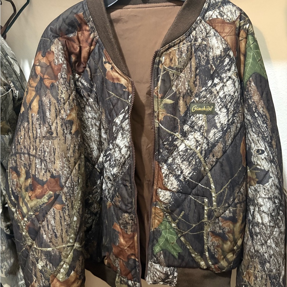Gamehide brand quilted bomber jacket